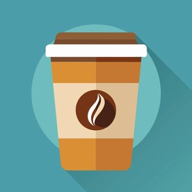 图标风格的咖啡