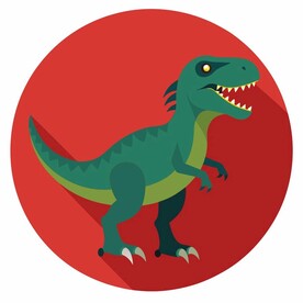 图标风格的霸王龙