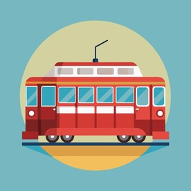 图标风格的有轨电车