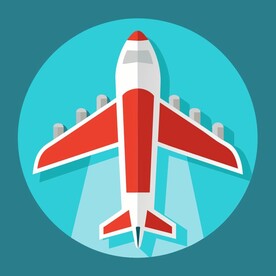 图标风格的飞机