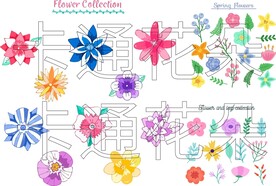 卡通花朵 