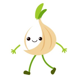 行走的卡通风格 大蒜