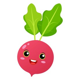 漫画风格的萝卜