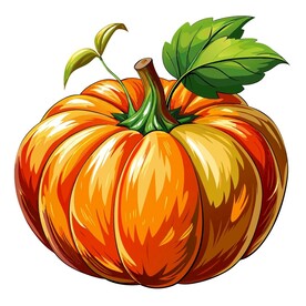 写实风格的南瓜