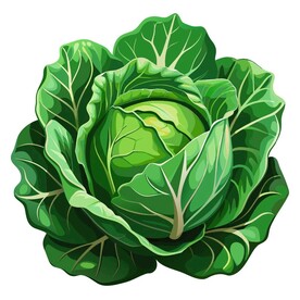 写实风格的白菜