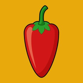 平面风格 辣椒