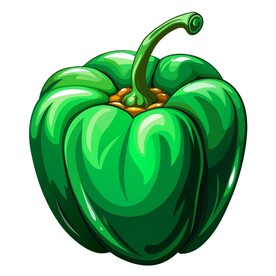 写实风格的青椒