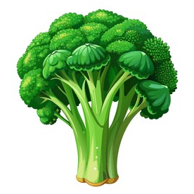 写实风格的西兰花