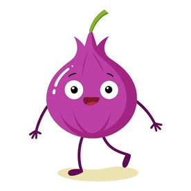 行走的卡通风格 洋葱