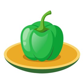 盘子里的青椒