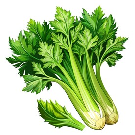 写实风格的芹菜