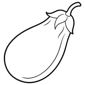  茄子  线稿