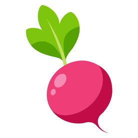 简易的卡通风格的萝卜