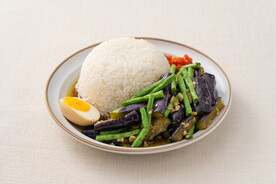 茄子豆角饭