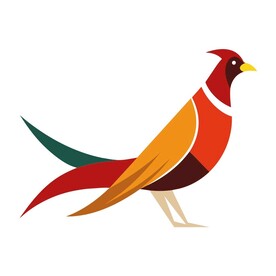 极简风格的秧鸡标志