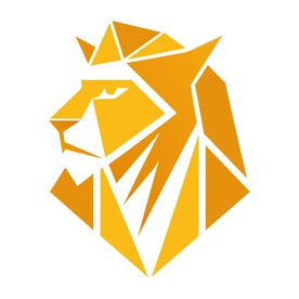 极简风格的狮子标志