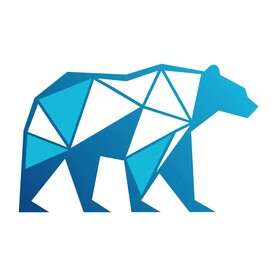 极简风格的北极熊标志