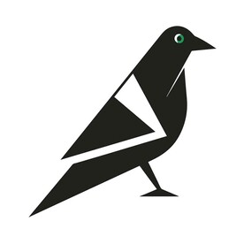 极简风格的喜鹊标志