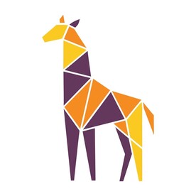 极简风格的长颈鹿标志