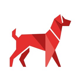 极简风格的狗标志