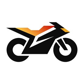 极简风格的摩托车标志