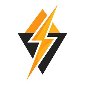 极简风格的电工标志