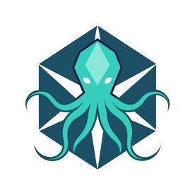 极简风格的八爪鱼标志