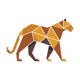 极简风格的豹标志