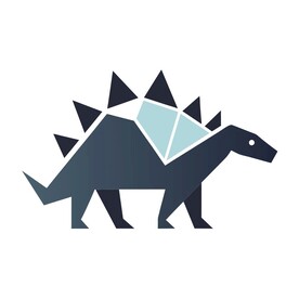 极简风格的甲龙标志