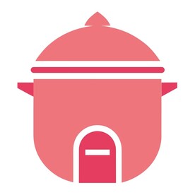 极简风格的电饭煲标志