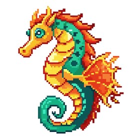 像素风格海马