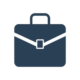 极简风格的公文包标志