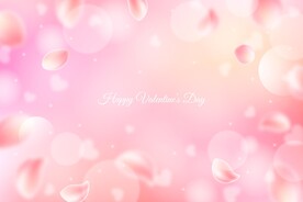 模糊的情人节背景