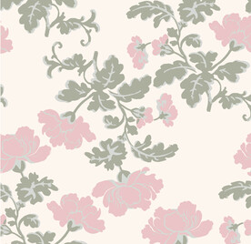 绒花、烂花绒图案印花面料