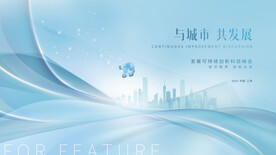 城市线条丝绸质感发布会峰会会议