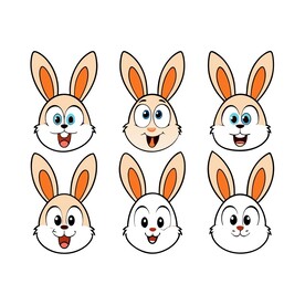 兔子不同情绪状态的组合