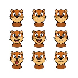 水獭不同情绪状态的组合