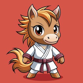 穿白色战斗服的拟人马