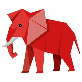 折纸设计的大象