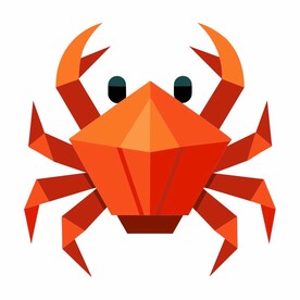 折纸设计的螃蟹