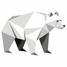 折纸设计的北极熊