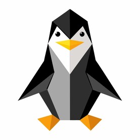 折纸设计的企鹅