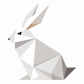 折纸设计的兔子