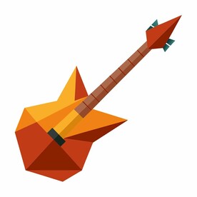 折纸设计的吉他