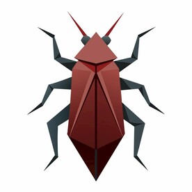 折纸设计的蟑螂