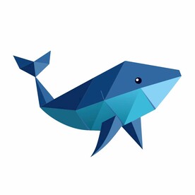 折纸设计的鲸鱼