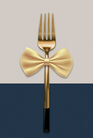 金色餐叉
