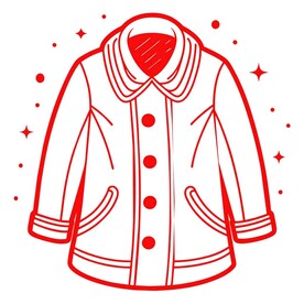 剪纸风格的外套