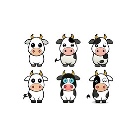 奶牛不同情绪状态的组合