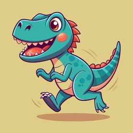 奔跑状态的霸王龙